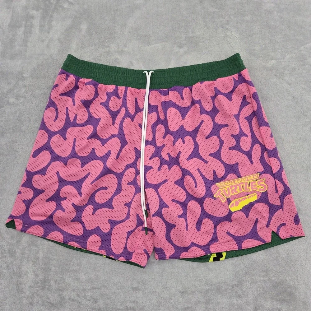 Puma X Teenage Mutant Ninja Turtles Reversible Shorts Mens XXL Green 630931-01